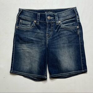 Silver | Suki Mid Denim Shorts